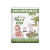 Baby Turco Ekonomik Paket 1 Numara Yenidoğan 64'lü Bebek Bezi