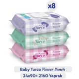 Baby Turco Flower Bunch 2160 Yaprak Islak Havlu