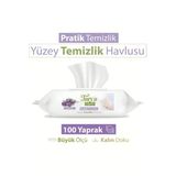 Baby Turco Turco Doğadan Pratik Yüzey Temizlik Havlusu Lavanta 100 Yaprak