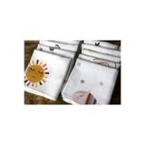 Baby Veil Bebek&Çocuk Ağız Yüz Mendili 10'lu Desenli Set Çift Katlı Müslin Kumaş %100 Pamuk 20x20 CM