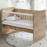 Baby When BW1071 - Pratik Sallanır Anne Yanı Bebek Beşik Ahşap 60x120 - 60 X 120 cm