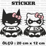 Baby Yarasa Cocuk 2 Adet Sticker - Araba Motosiklet Kask Buzdolabi Cam Otomobil Atv Laptop Tablet Duvar Stickeri