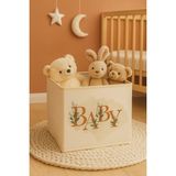 Baby Yazı Baskılı Çok Amaçlı Oyuncak Saklama Kutusu Katlanır Düzenleyici 30X30X30 - Diğer - Çok Renkli