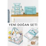 Baby Yeni Doğan Seti Bavul Organizer , Bakım Ve Alt Bakım Çanta Mavi