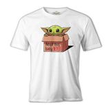Baby Yoda - Adopt Beyaz Erkek Tshirt