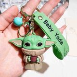 Baby Yoda Anahtarlık Bebek Grogu Figür Maskot The Mandolin Yıldız Savaşları Simego Temalı Sevimli Aksesuar Çanta ve Araba Süsü Hediyelik - KARDEŞ GROGU