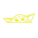 Baby Yoda Araba Stickeri 17X17 Cm Sarı