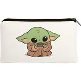 Baby Yoda Desenli Kalemlik & Makyaj Çantası – Çok Amaçlı