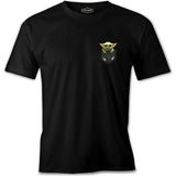 Baby Yoda - Pocket Siyah Erkek Tshirt - XL