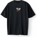 Baby Yoda Uzay Yıldız Savaşları Oversize Unisex Tişört T-Shirt - Siyah - M