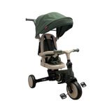 Baby2go Go-bike Ebeveyn Kontrollü 3 Tekerlekli Tenteli Bisiklet Haki
