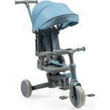 BABY2GO Mavi Üç Tekerlekli Katlanabilir Tenteli Bisiklet Çocuklar İçin Çevre Dostu Tasarım