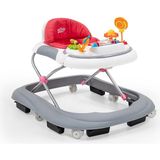 Baby2go Toodle Lüks Yürüteç Haki Renkli Müzikli Ön Panel ve Kademeli Yükseklik Ayarı