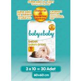 Baby&Baby Bebek Bakım Örtüsü Alt Açma Bezi 3X10 Adet