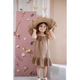 Babybek Collection Kahverengi Müslin Elbise - 3 - 4 Yaş