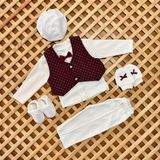 Babybiss Baby Biss Erkek Bebek Mevlüt Takımı - 0 - 6 Ay - Bordo