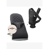 Babybjörn 2'li Set Black&white Oyuncaklı Bliss Ana Kucağı & Kanguru Mini Woven Black