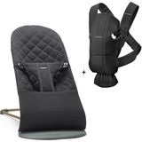BabyBjörn Balance Bliss Ana Kucağı & Kanguru Mini 3D Cotton Siyah 0-13 kg Taşıma Kapasitesi ile Konforlu