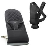 Babybjörn Balance Bliss Ana Kucağı & Kanguru Mini 3D Cotton Yeni Doğan Seti /Black