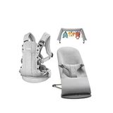 Babybjörn Bliss 3d Jersey Light Grey Soft Oyuncaklı 0-13 Kg Ana Kucağı Ve Harmony 3d Mesh Silver Kanguru 2'li Set - Gümüş