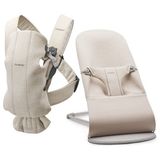 BabyBjörn Bliss Ana Kucağı & Kanguru Mini 3D Cotton Jersey 0-15 kg Taşıma Kapasitesi ile Beige