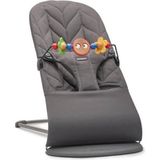 BabyBjörn Bliss Ana Kucağı Oyuncaklı Petal Woven Anthracite - Antrasit