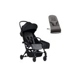 Babybjorn Bliss Ana Kucağı Petal Woven Anthracite & Bumprider Connect³ Bebek Arabası Black-Grey Mela