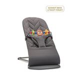 Babybjörn Bliss Petal Woven Anthracite Oyuncaklı 0 - 13 Kg Ana Kucağı