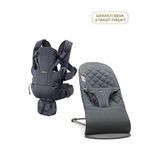 Babybjörn Bliss Woven 0-13 Kg Ana Kucağı Ve Move Mesh Anthracite Kanguru 2'li Set - Antrasit