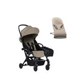Babybjörn Bliss Woven Sand Grey Ana Kucağı + Bumprider Connect³ Black-sand Bebek Arabası Ve Yan Düzenleyici Çanta - Bej