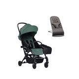 Babybjörn Bumprider Connect³ Black-olive Bebek Arabası + Bliss Petal Woven Anthracite Ana Kucağı Ve Yan Düzenleyici Çanta - Yeşil