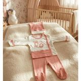Babycan Kız Bebek Hastane Çıkış Pembe Pengu - 0 - 3 Ay - Pembe - Bej
