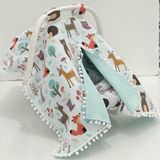 Babycity Pamuk Müslin Çok Amaçlı Çift Katlı Müslin Puset Örtüsü ve Minderi - 0 - 13 kg - Açık Bej
