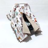 Babycity Pamuk Müslin Çok Amaçlı Çift Katlı Müslin Puset Örtüsü ve Minderi - 0 - 13 kg - Açık Gri