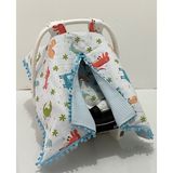 Babycity Pamuk Müslin Çok Amaçlı Çift Katlı Müslin Puset Örtüsü ve Minderi - 0 - 13 kg - Fare