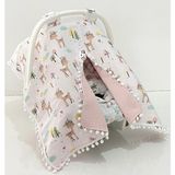 Babycity Pamuk Müslin Çok Amaçlı Çift Katlı Müslin Puset Örtüsü ve Minderi - 0 - 13 kg - Hardal