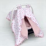 Babycity Pamuk Müslin Çok Amaçlı Çift Katlı Müslin Puset Örtüsü ve Minderi - 0 - 13 kg - Kahverengi