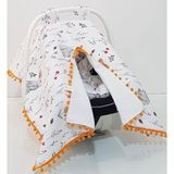 Babycity Pamuk Müslin Çok Amaçlı Çift Katlı Müslin Puset Örtüsü ve Minderi - 0 - 13 kg - Kırmızı
