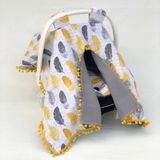 Babycity Pamuk Müslin Çok Amaçlı Çift Katlı Müslin Puset Örtüsü ve Minderi - 0 - 13 kg - Küf Yeşili