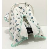 Babycity Pamuk Müslin Çok Amaçlı Çift Katlı Müslin Puset Örtüsü ve Minderi - 0 - 13 kg - Sarı