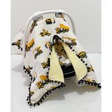 Babycity Pamuk Müslin Çok Amaçlı Çift Katlı Müslin Puset Örtüsü ve Minderi - 0 - 13 kg - Siyah