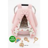 Babycitytr %100 Pamuk Müslin Puset Örtüsü Ve Puset Minderi Puset Çarşafı Bebek Arabası ( 3'lü Set )