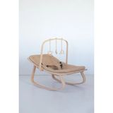 Babycom Ana Kucağı Kahve Ahşap Oyuncaklı Ergonomik Yapı ile Güvenli Bebek Taşıma Çözümü