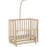 Babycom Naturel 4 Kademeli Beşik 50X90 cm Lamine Gürgen Ağacından Üretilmiş Güvenli Tasarım