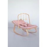 Babycom Pembe Ana Kucağı Ahşap Oyuncaklı Ergonomik Yapı ile Güvenli Bebek Taşıma