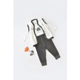 BabyCosy Bebek 3 Parça Kaplumbağa Kadife Yelek Takım, %80 Organik Pamuk & %20 Polyester, Bebek Ve Yenidoğan S