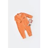 BabyCosy Bebek Kadife Fermuarlı Tulum, %80 Organik Pamuk, Bebek Ve Yenidoğan Serisi - Csyk6030