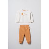 BabyCosy Organic Wear %100 Organik Pamuk,Bebek Takım–2’li Uzun Kollu Sweatshirt & Alt Takım,0-24 Ay,Bebek ve Yenidoğan