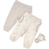 BabyCosy Organic Wear Bebek 2'li Pantolon %100 Organik Pamuk , Bebek - Yenidoğan- CSY8180 - Ekru - 18 - 24 Ay