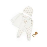 BabyCosy Organic Wear Bebek 3’lü Takım (Pantolon, Uzun Kol T-shirt, Şapka), Bebek ve Yenidoğan Serisi - CSY8144